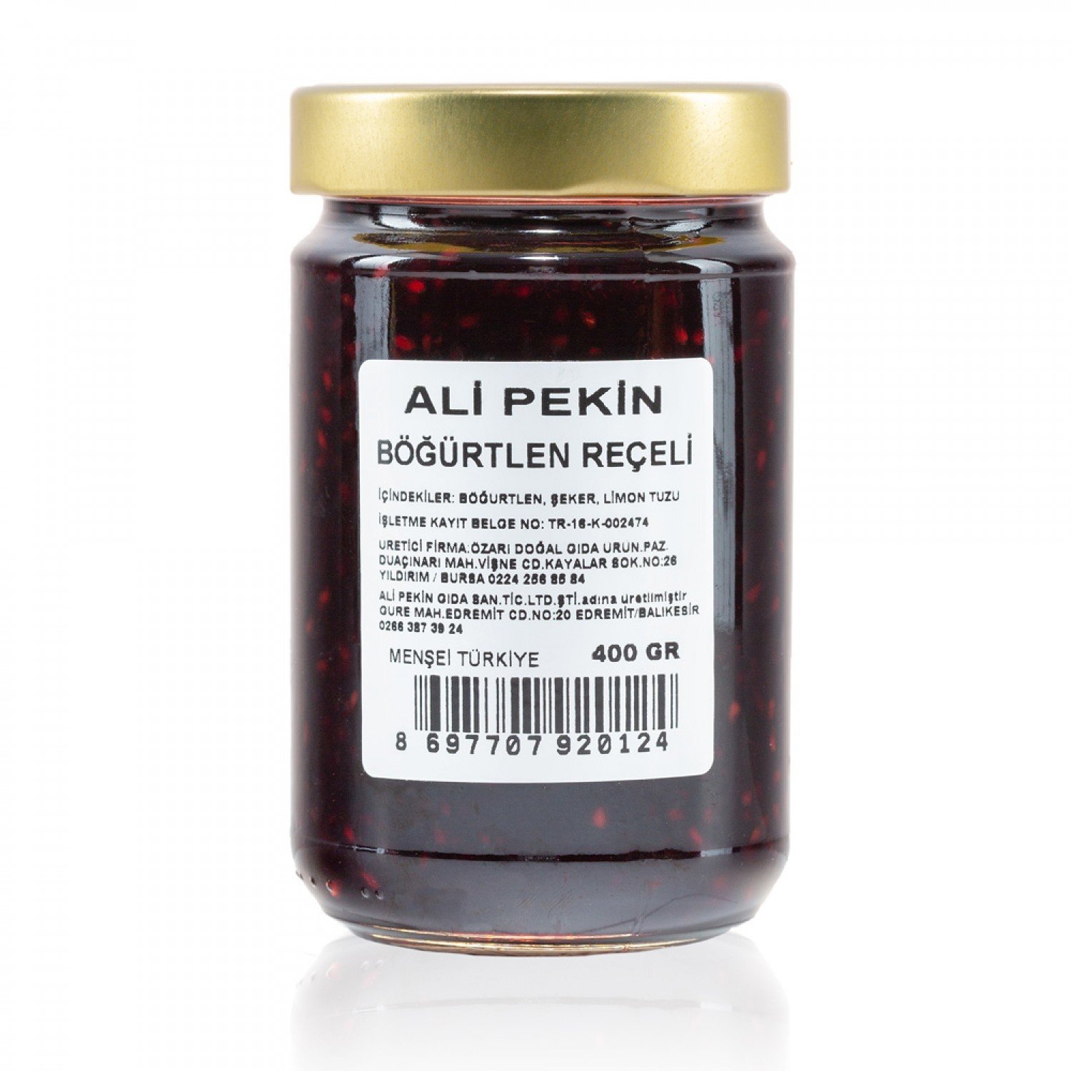Ali Pekin Böğürtlen Reçeli 380 Gr — ürün görseli