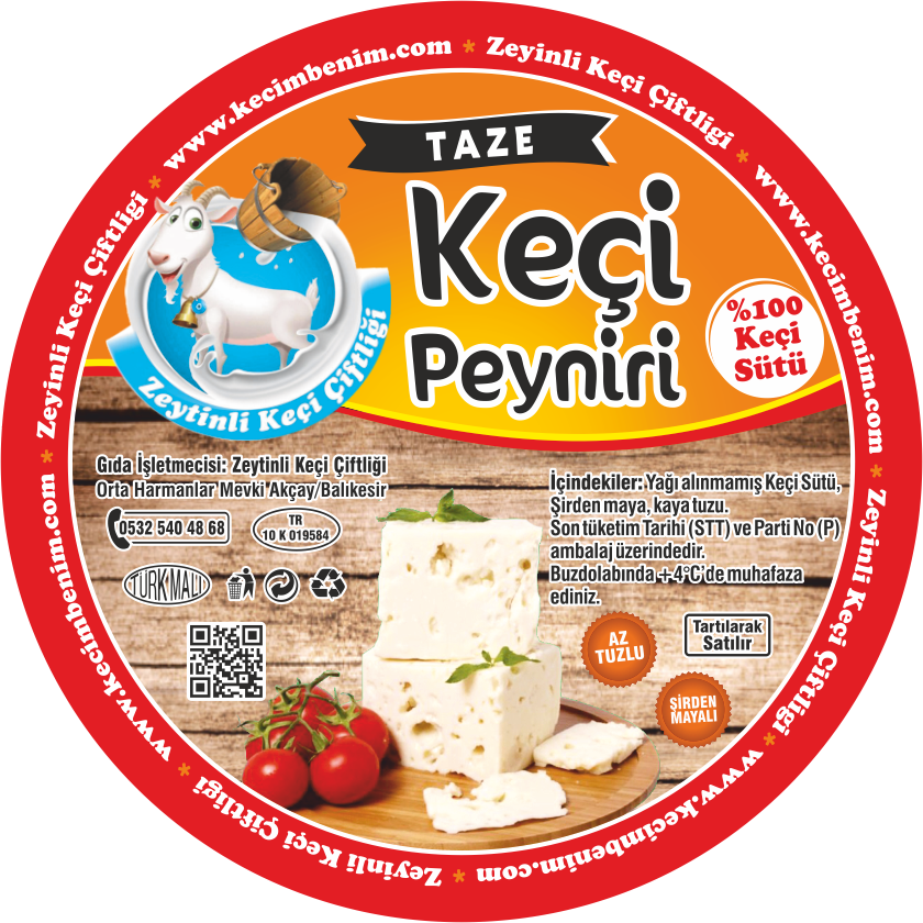 Taze ve Kızartmalık KEÇİ Peyniri (ŞİRDEN MAYALI)