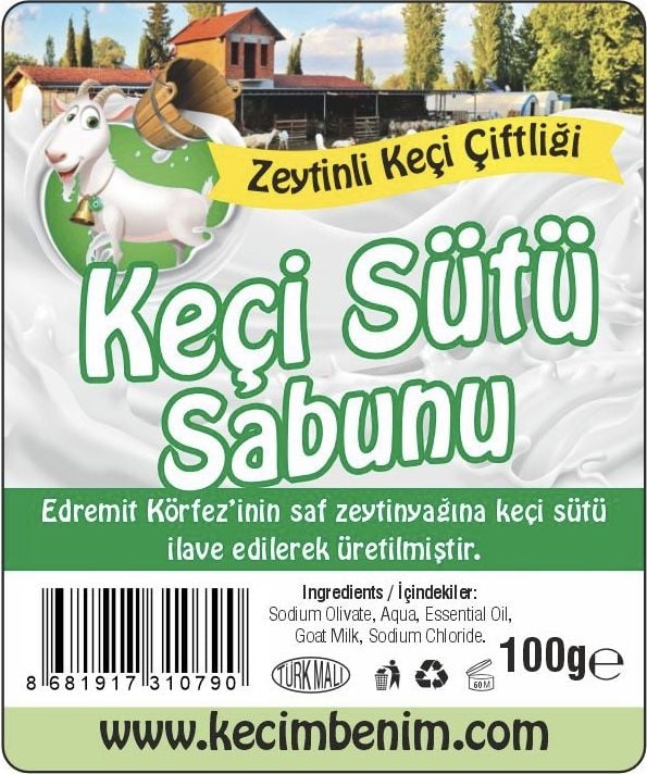 Saf Zeytinyağlı Keçi Sütü Sabunu (12 ADET)