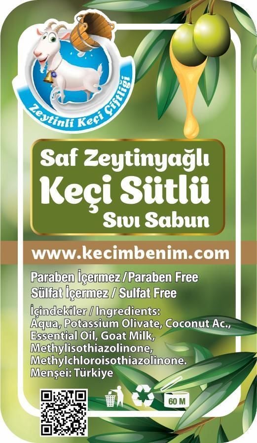 Zeytinyağlı ve HİNDİSTAN CEVİZLİ Sıvı Sabun 1 Litre