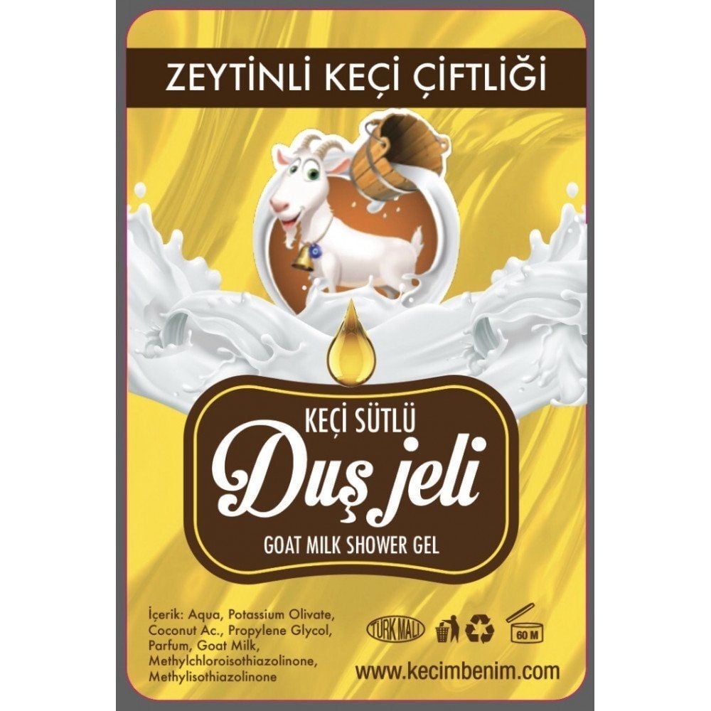 Zeytinyağlı ve KOLAJENLİ Duş Jeli 1 Litre